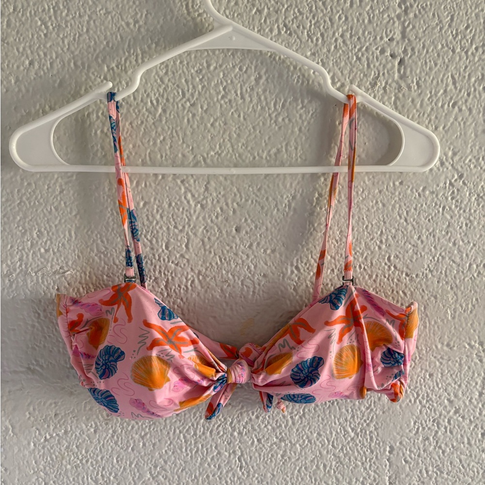 Pink shell Grey Bandit bikini set